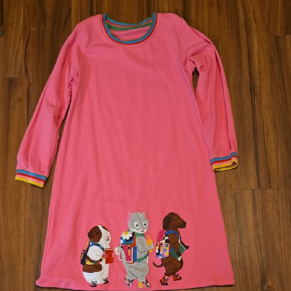 Dress With Animal Design 7Y